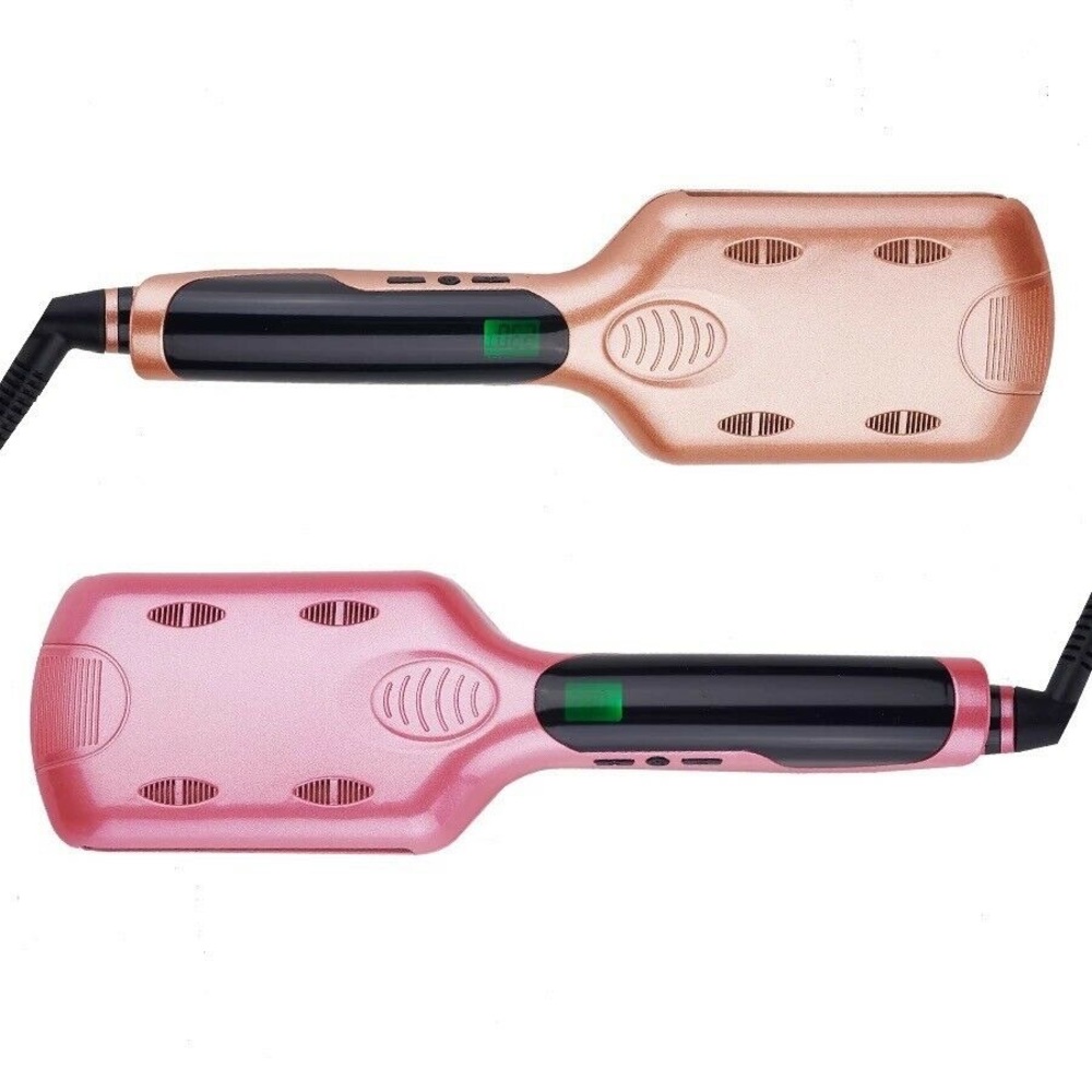 3 Barrel LCD Ceramic Hair Crimper Iron Egg Roll Curler Beachy Wavy Curling Style